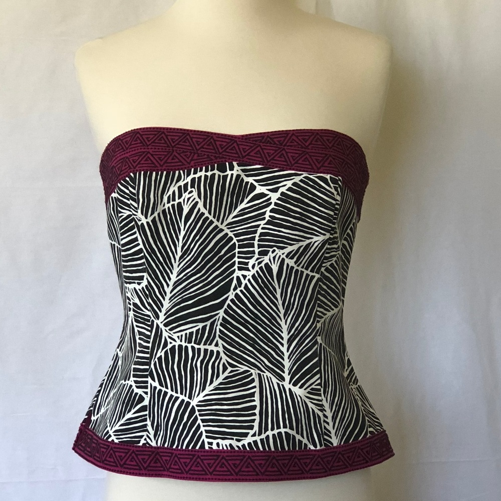 WHBM Palm & Geo Bustier